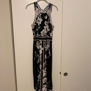 White House Black Market Floral Halter Maxi Dress - Small